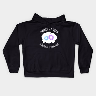 Productive Thinker At Work - Approach At Own Risk Kids Hoodie